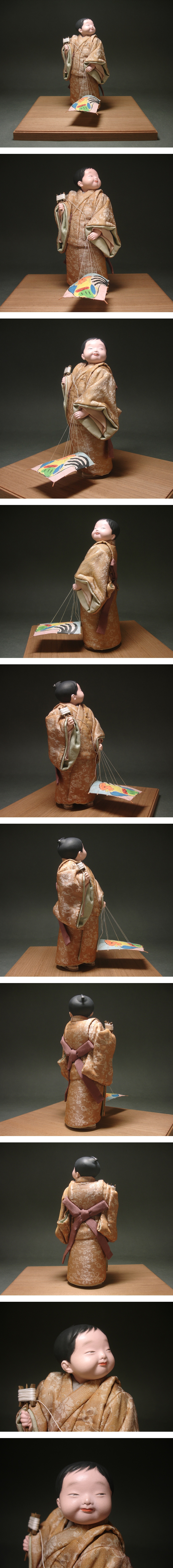【超格安】慶應◆ 衣裳人形「凧上げ」 在銘 昭和30年代の制作 共箱付 その他
